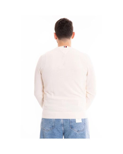 Tommy Hilfiger Ridge crew neck sweater in White für Herren