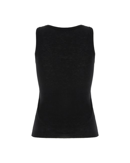 Alaïa Black Sleeveless Tops