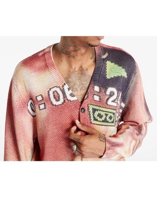 Cardigans Pleasures de hombre de color Pink