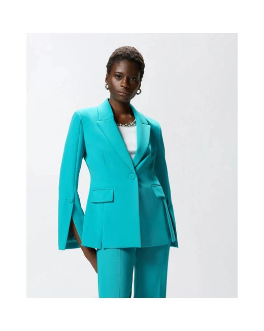 Pinko Artichoke Canvas Technical Jacket Ss26 in het Blue