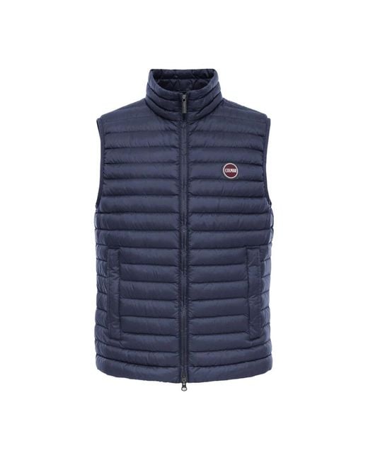 Colmar Logo Patch Gilet in het Blue voor heren
