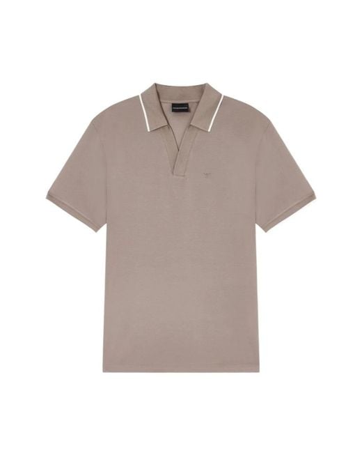 Emporio Armani Brown Polo Shirts for men