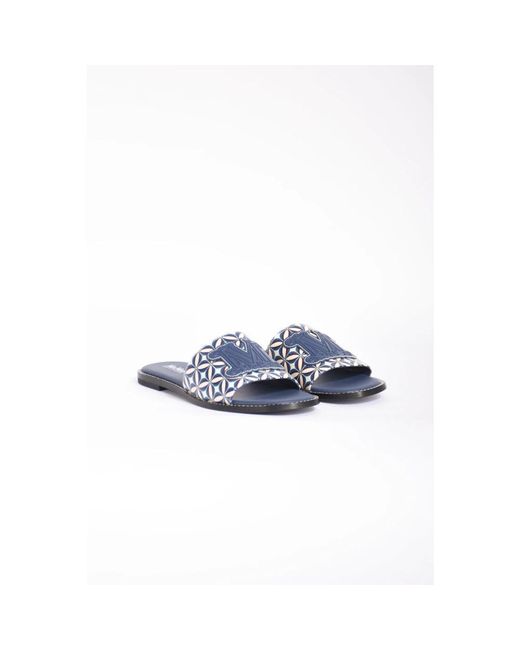 Max Mara Blue Sliders