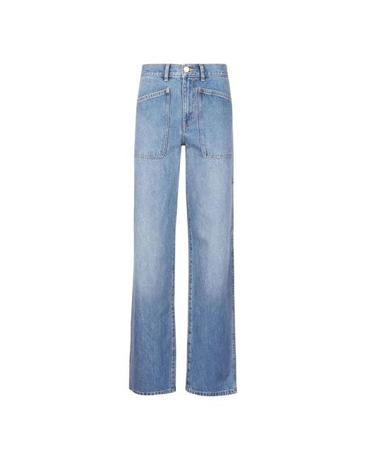 Tory Burch Blue Wide Jeans