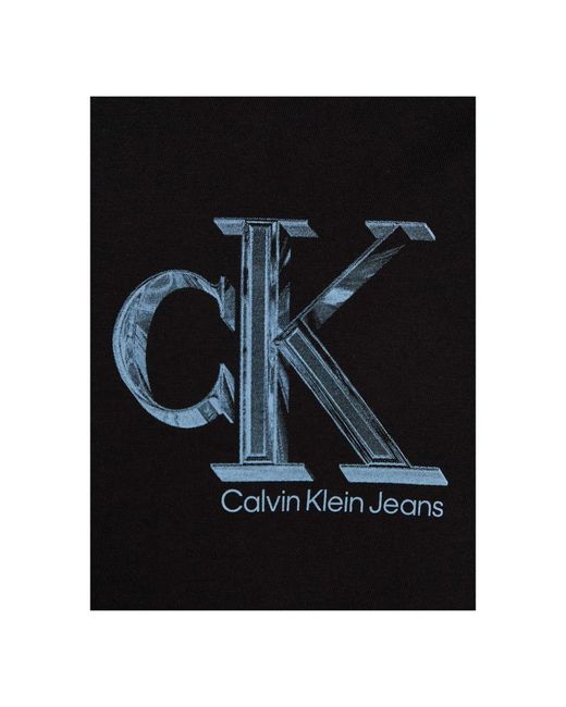Calvin Klein Monogram tee shirt in Black für Herren