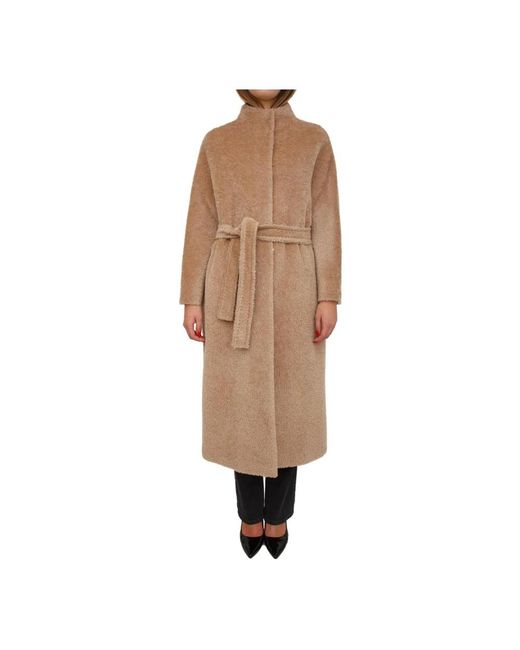 Max Mara Natural Belted Coats