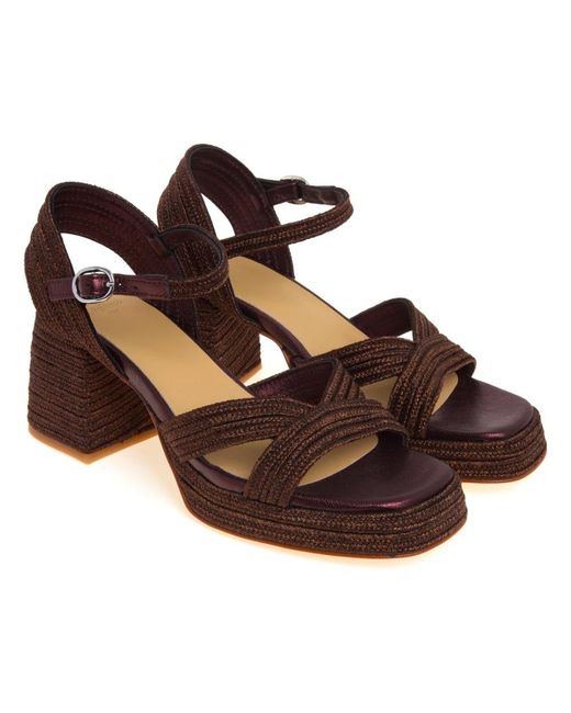 Castaner Brown High Heel Sandals