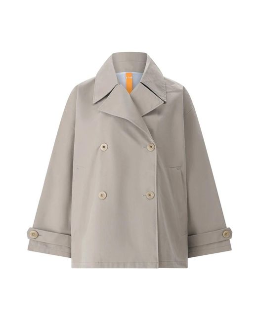 G Lab Korte Trenchcoat in het Gray