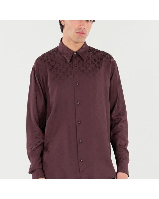 Roberto Cavalli Purple Casual Shirts for men
