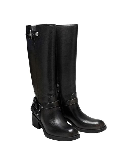 Guess Black Heeled Boots