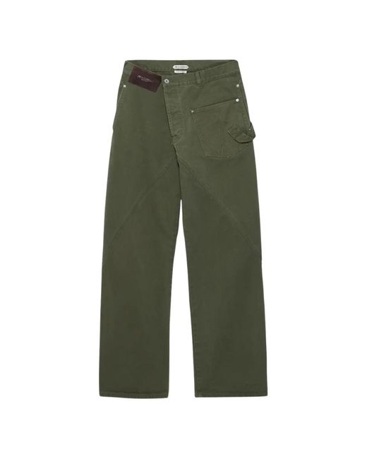 J.W. Anderson Green Straight Jeans for men
