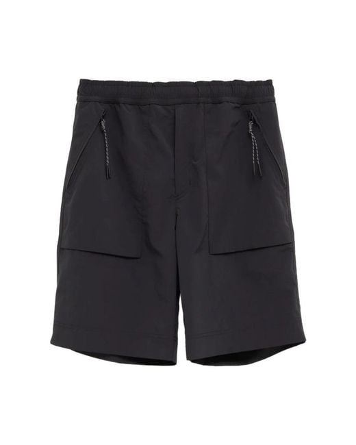 Moncler Black Short Shorts for men