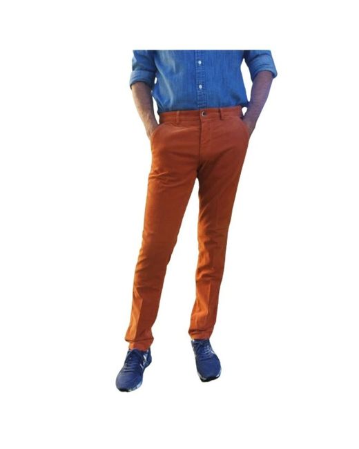 Mason's Blue Slim-Fit Trousers for men