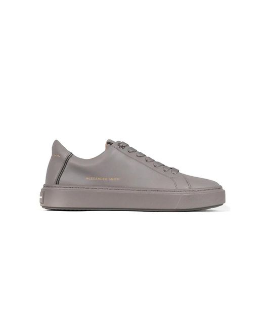 Alexander Smith Casual Graue Ledersneaker in Gray für Herren
