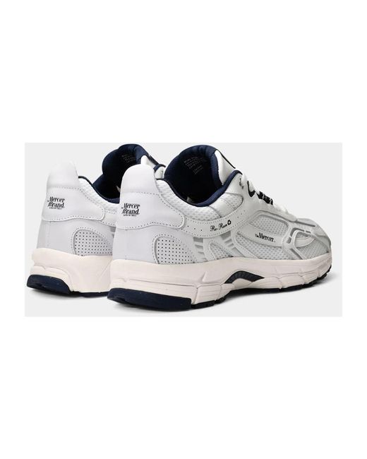 Mercer Nappa Re-Run Damesmode Sneakers in het White