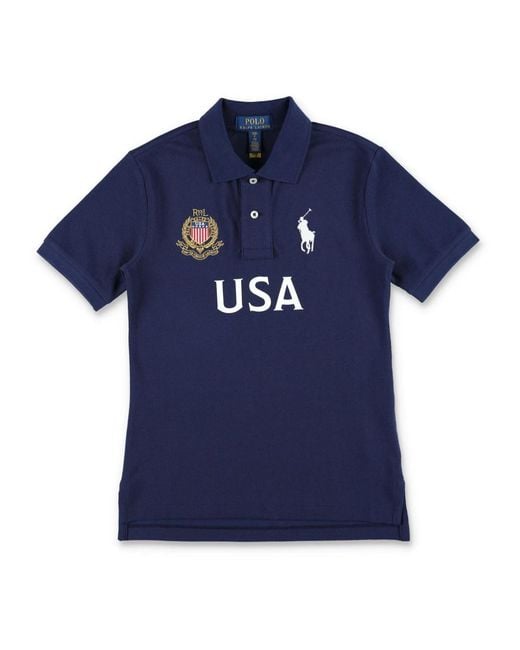 Polo Ralph Lauren Blue Polo Shirts for men