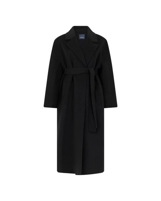 Max Mara Black Belted Coats