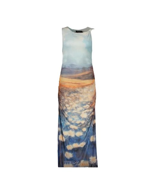 Desigual Blue Midi Dresses