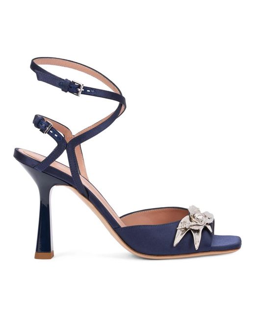 Alberta Ferretti Blue High Heel Sandals