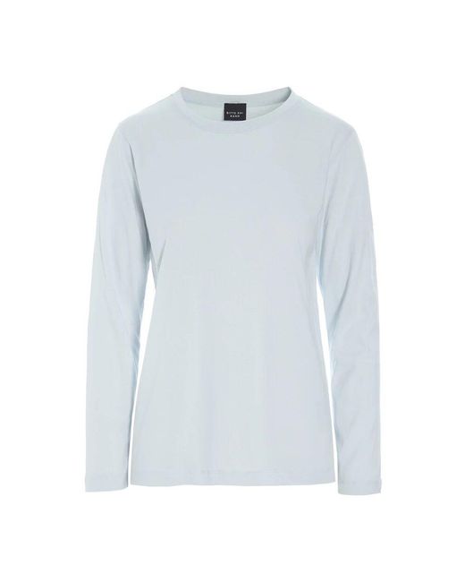 Bitte Kai Rand Blue Baumwollbluse cool