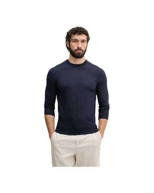 Guess Kadir Tech Sweater in het Blue voor heren