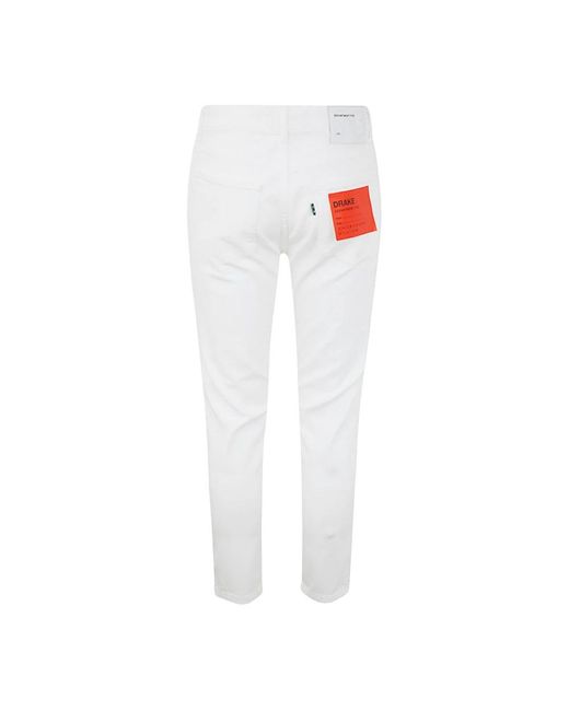 Department 5 White Slim-Fit Trousers for men