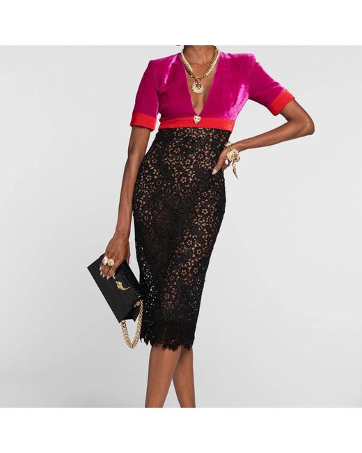 Roberto Cavalli Pink Midi Dresses