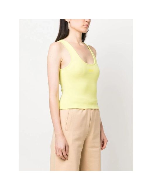 Gcds Yellow Sleeveless Tops for men