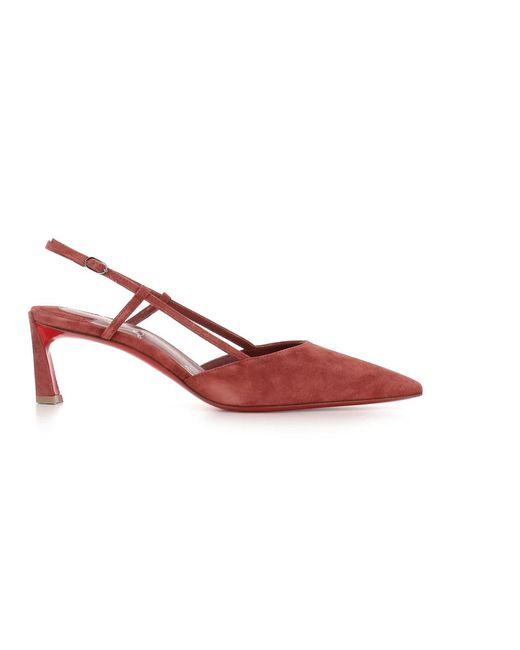 Christian Louboutin Red Rost wildleder décolleté absätze