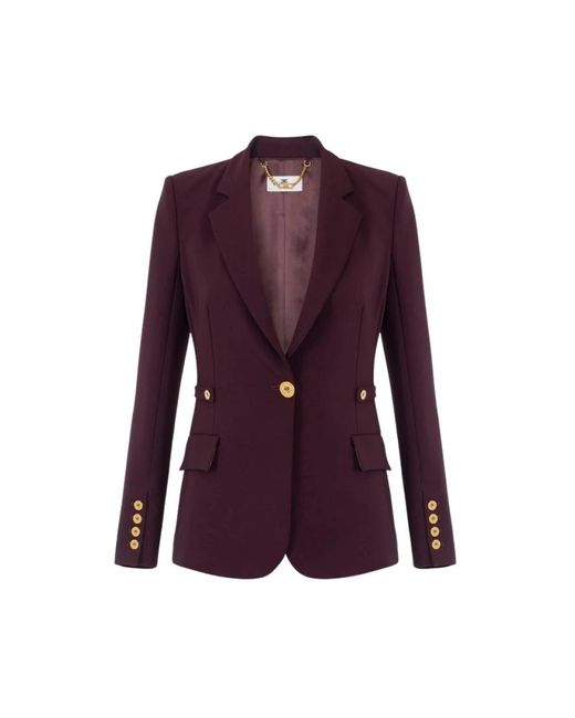 Elisabetta Franchi Purple Blazers