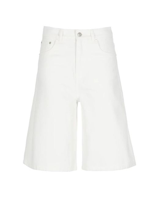 Coperni Korte Broeken ,Wit ,Denim Denim Bermuda Shorts in het White