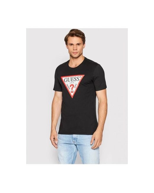 Guess Black T-Shirts for men