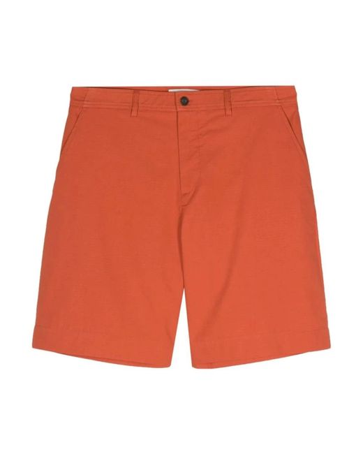 Maison Kitsuné Stylische shorts für den sommer in Orange für Herren