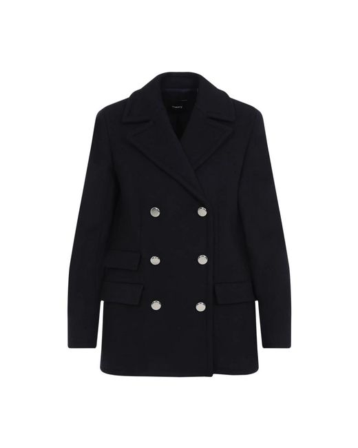 Theory Blue Klassischer baltischer peacoat