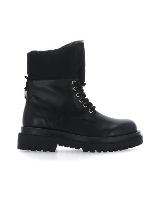 Versace Jeans Couture Black Lace-Up Boots