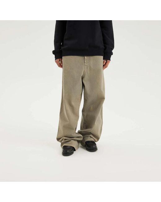 1989 STUDIO Wide Trousers in het Gray voor heren