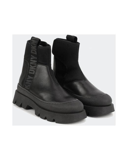 DKNY Black Chelsea Boots