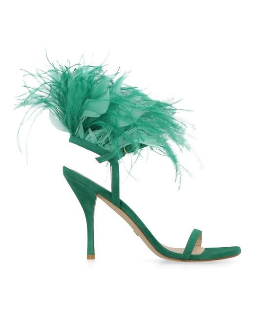 Stuart Weitzman Green High Heel Sandals