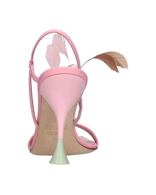 3Juin Pink High Heel Sandals