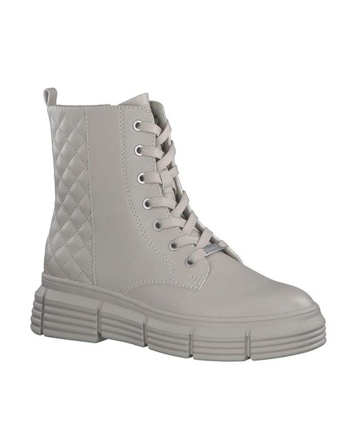 S.oliver Gray Lace-Up Boots