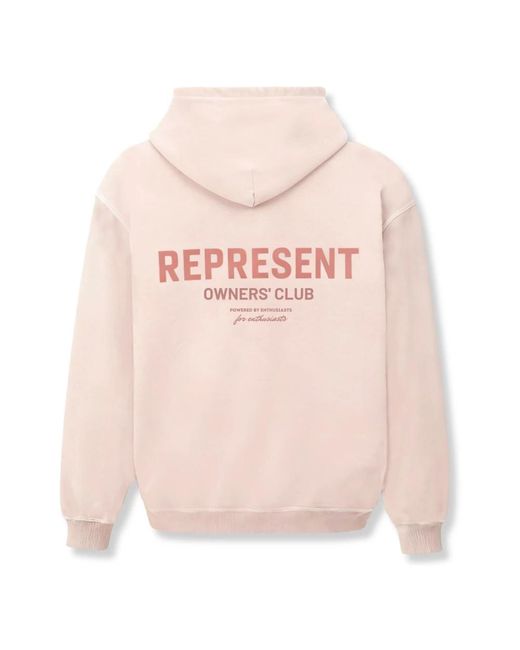 Represent Pink Hoodies for men