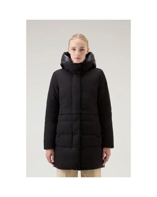 Woolrich Blue Schwarzer 2-In-1 Parka Mantel