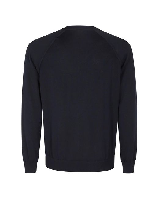 FILIPPO DE LAURENTIIS Blue Round-Neck Knitwear for men