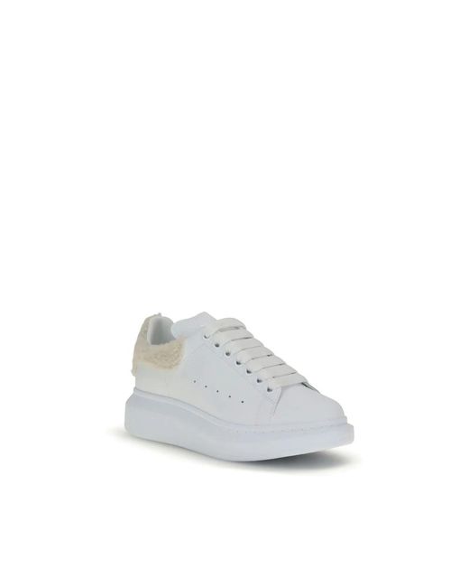 Alexander McQueen White Oversize Leder Sneakers