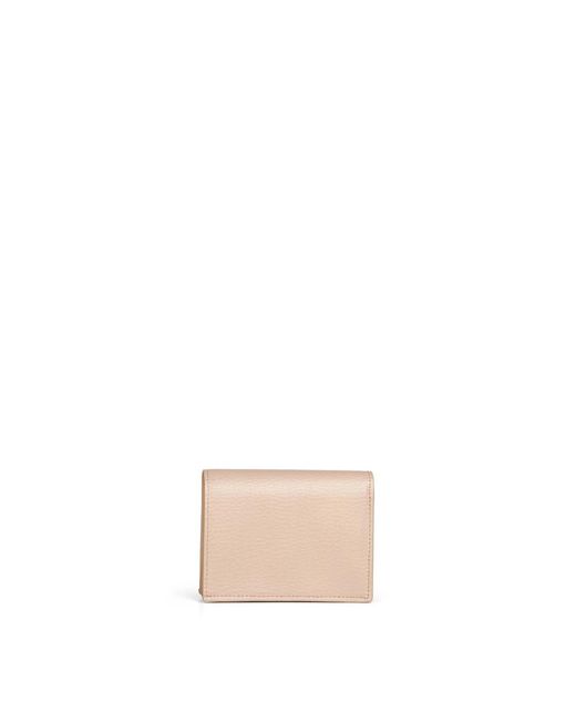 Stella McCartney Natural Foldover Snap Wallet