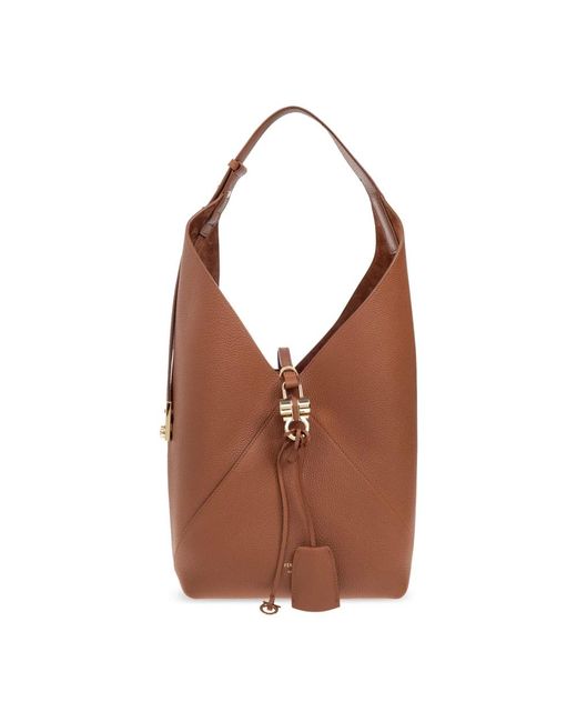 Shoulder Bags di Ferragamo in Brown