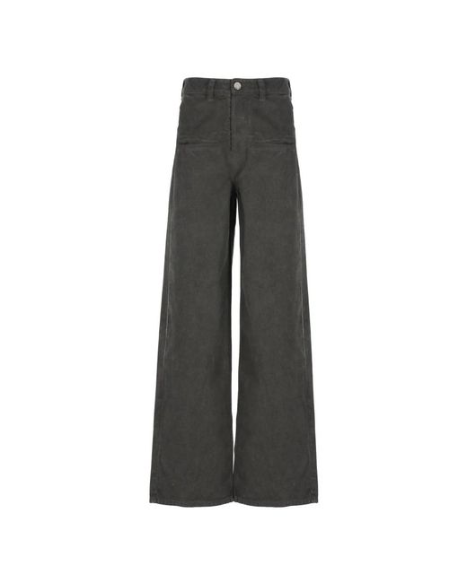 Pantalones de algodón gris oscuro es Uma Wang de color Gray
