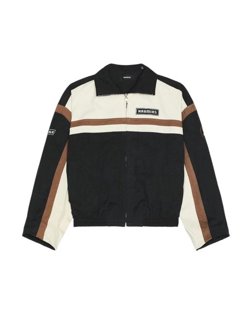 NAHMIAS Black Bomber Jackets for men
