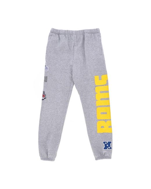 Mitchell & Ness Broeken ,Grijs ,Katoen Los Angeles Rams Fleece Trainingsbroek in het Blue voor heren
