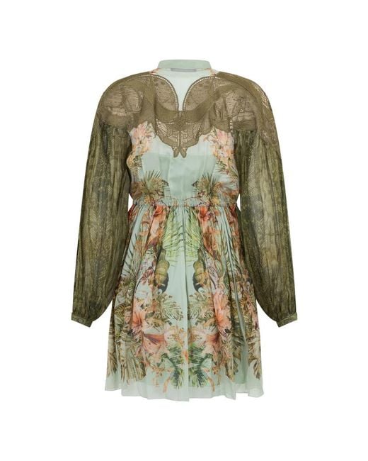 Alberta Ferretti Green Short Dresses